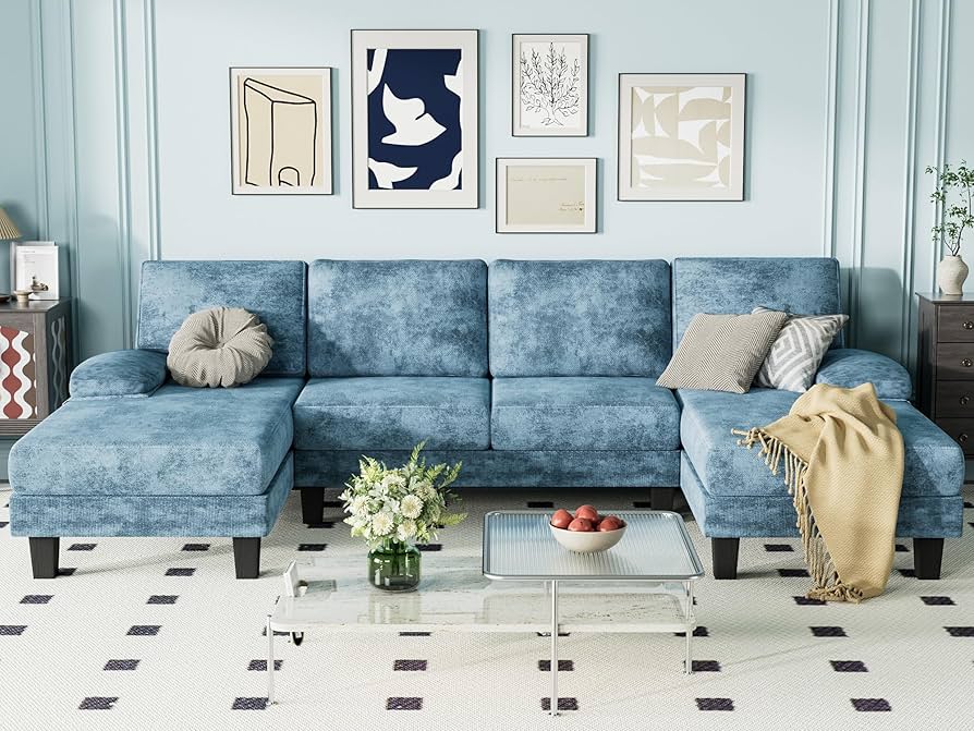 maaaachanroom:) Amazon.com: YESHOMY Convertible Sectional Sofa U-Shaped